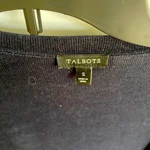 Talbots long navy cardigan